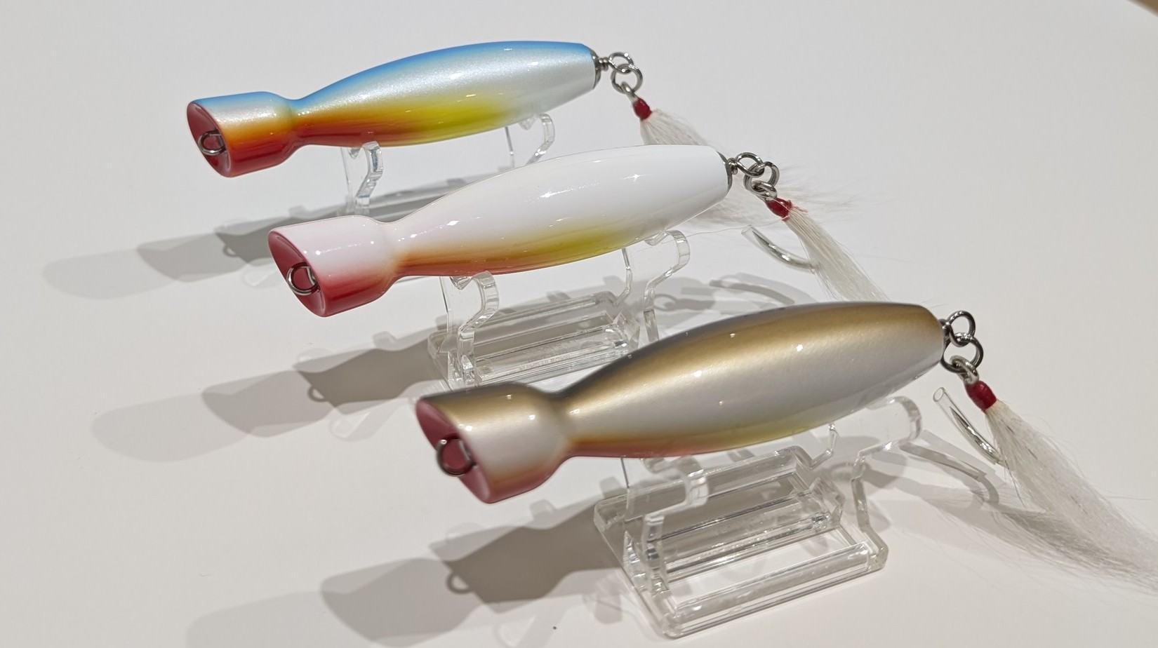TB's Little Neck Popper 3.75 inch Belly less Hook .75oz Floating